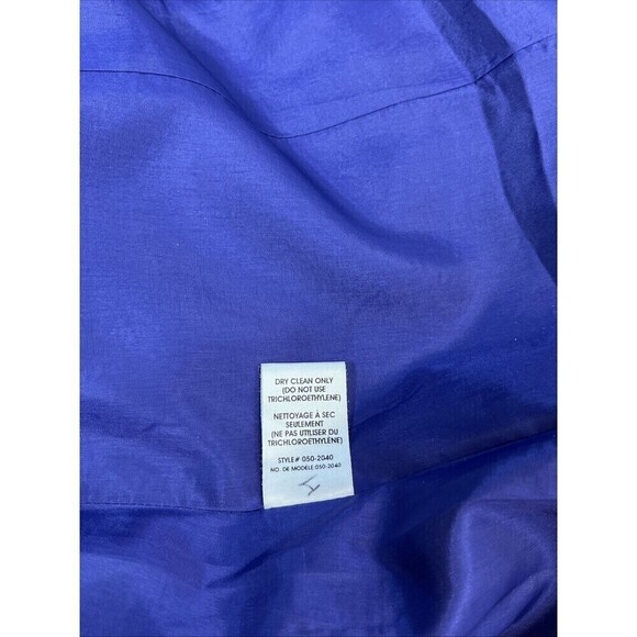 Nanette Lepore Womens Wool Blend Tweed Jacket 4 Purple Pockets zip Classic USA - Picture 6 of 11